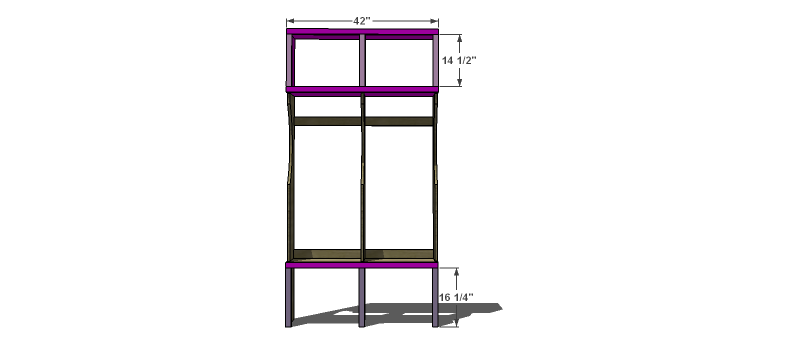 Face Frame Trim for The Design Confidential Free Woodworking Plans to Make an Entry Way Locker System