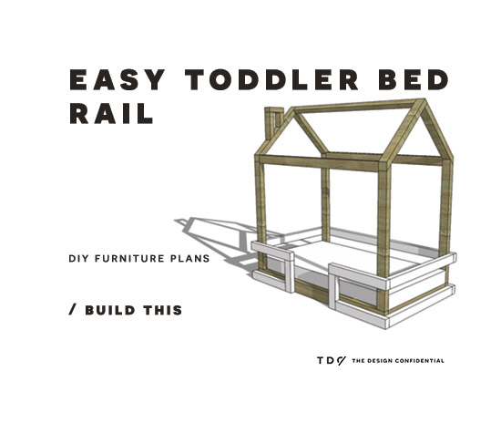  DIY  Furniture Plans  How to Build a  Toddler Bed  Rail 