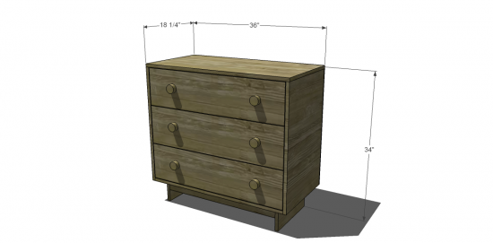 Free Diy Furniture Plans To Build A, West Elm Emmerson 3 Drawer Dresser Set