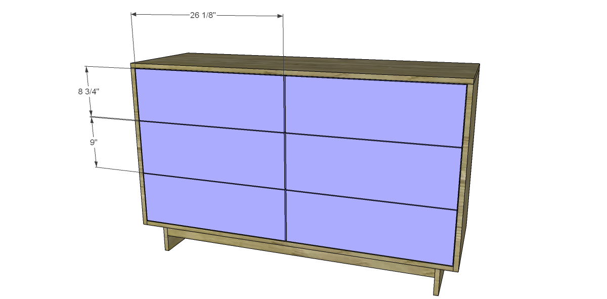 Free Diy Furniture Plans To Build An Emmerson 6 Drawer Dresser