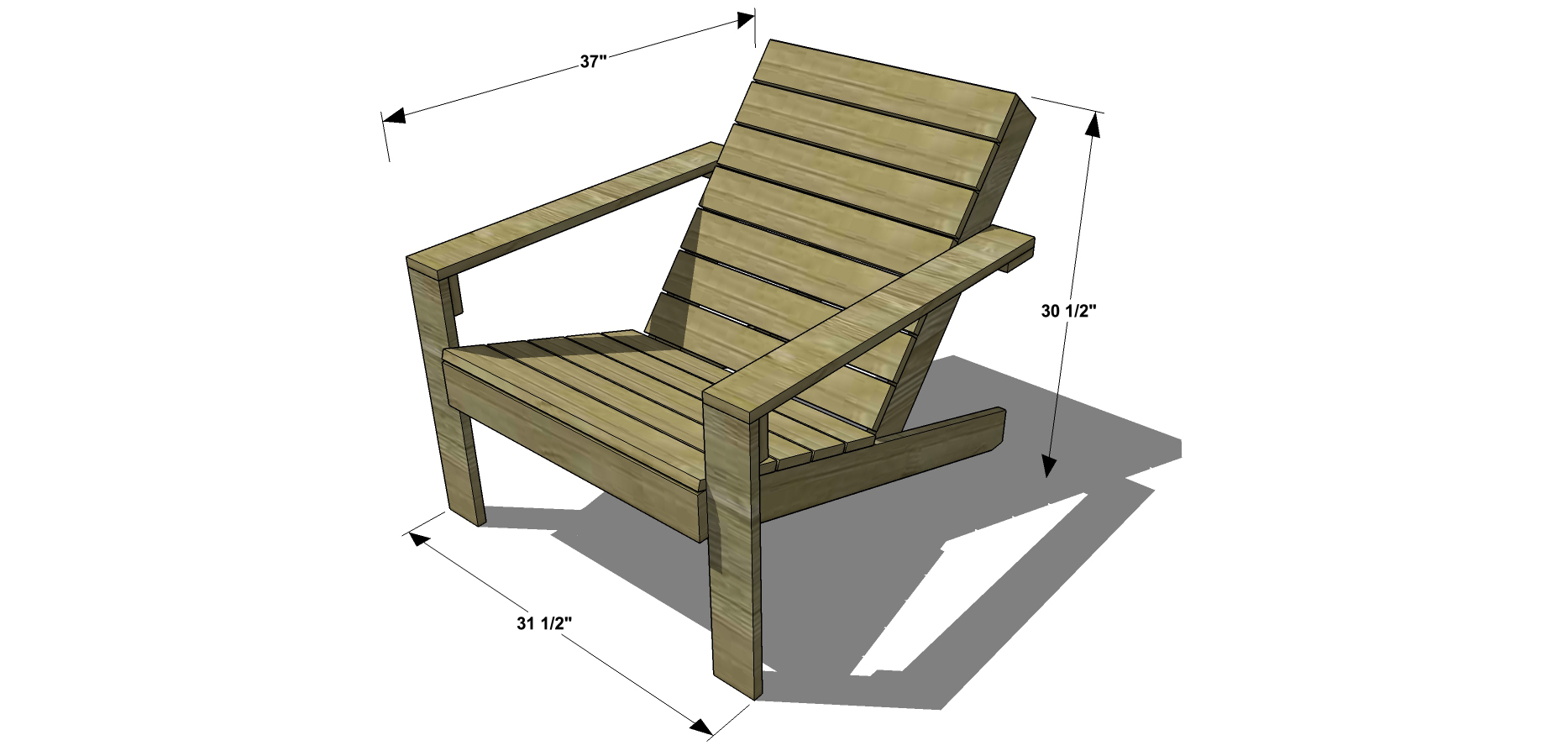 Free Diy Adirondack Chair Plans Build Adirondak Chair 