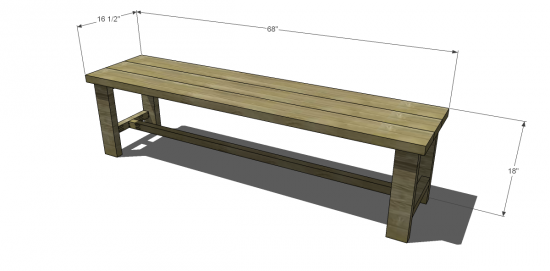 restaurant bench plans