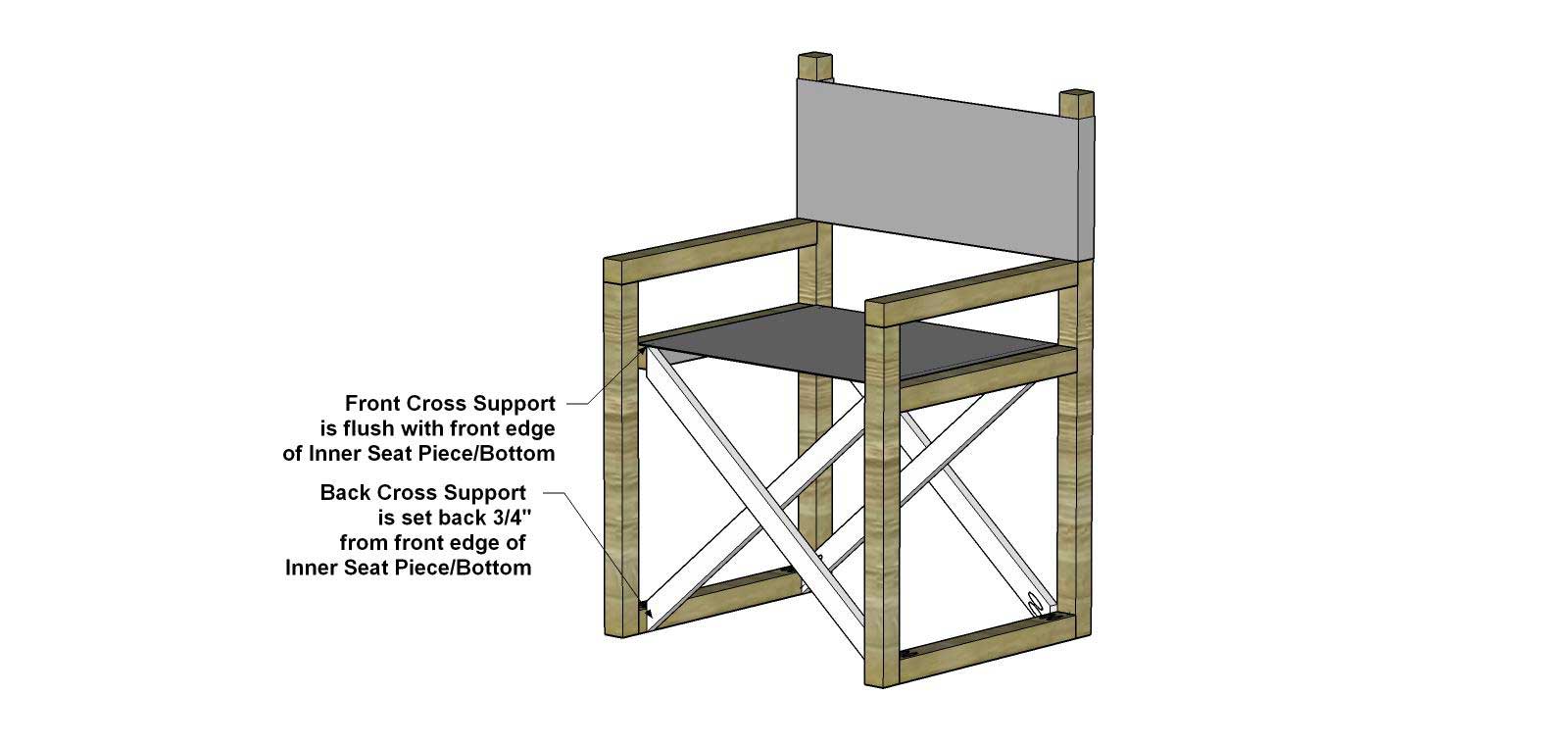 Free DIY Furniture Plans // How to Build an Indoor Outdoor Director's 