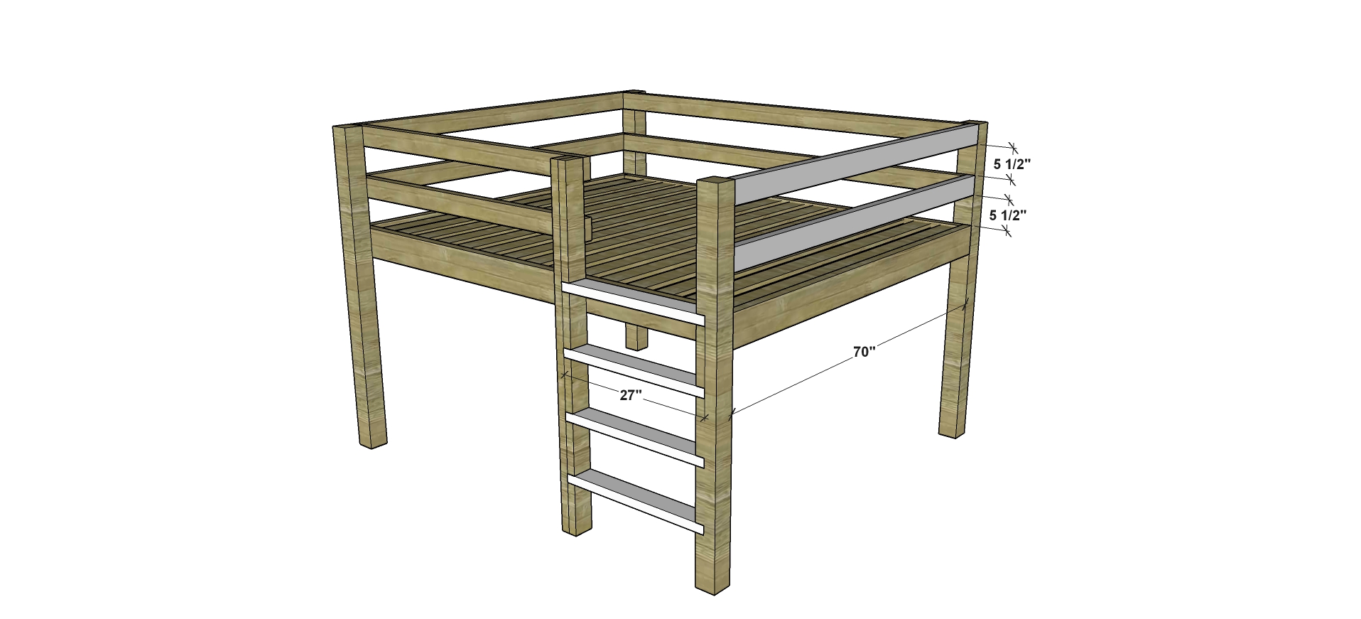 Free DIY Furniture Plans // How to Build a Queen Sized Low ...