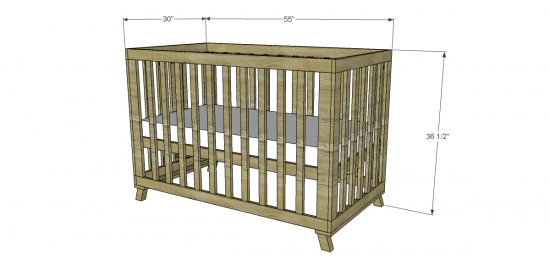 standard crib height