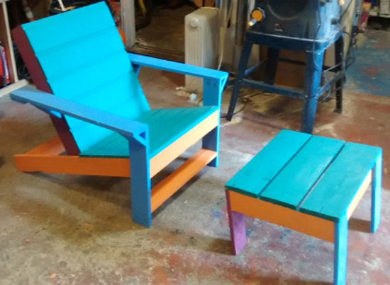 Builders Showcase // Outdoor Modern Adirondack Chair 