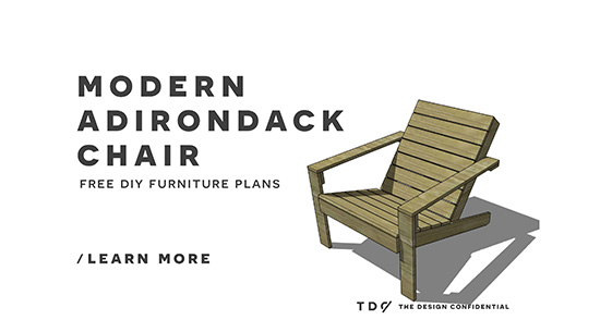 free diy furniture plans // how to build an outdoor modern