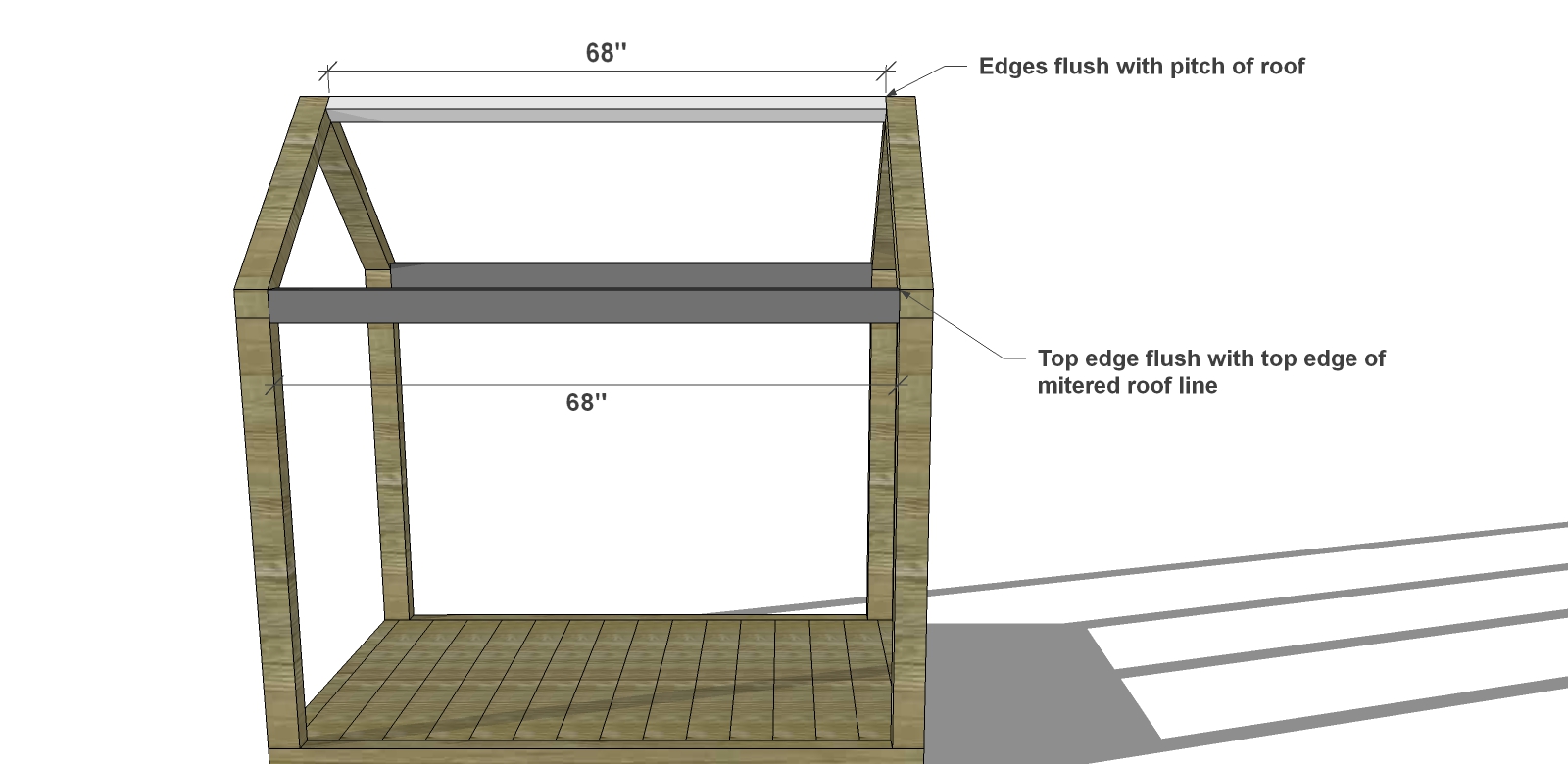  DIY  Furniture Plans  How to Build a  Twin House  Bed  with 