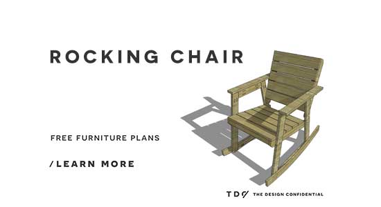 Free DIY Furniture Plans // How to Build a Rocking Chair - The Design
