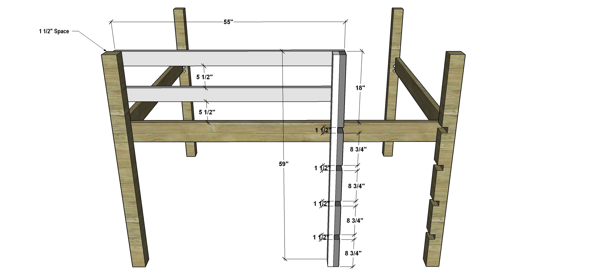 Free DIY Furniture Plans // How to Build a Queen Sized Low ...