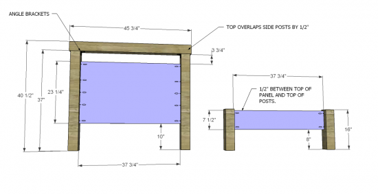 Free Diy Furniture Plans To Build A, Diy Twin Headboard Plans